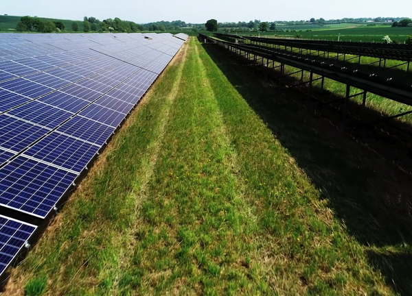 Ground mounted solar array