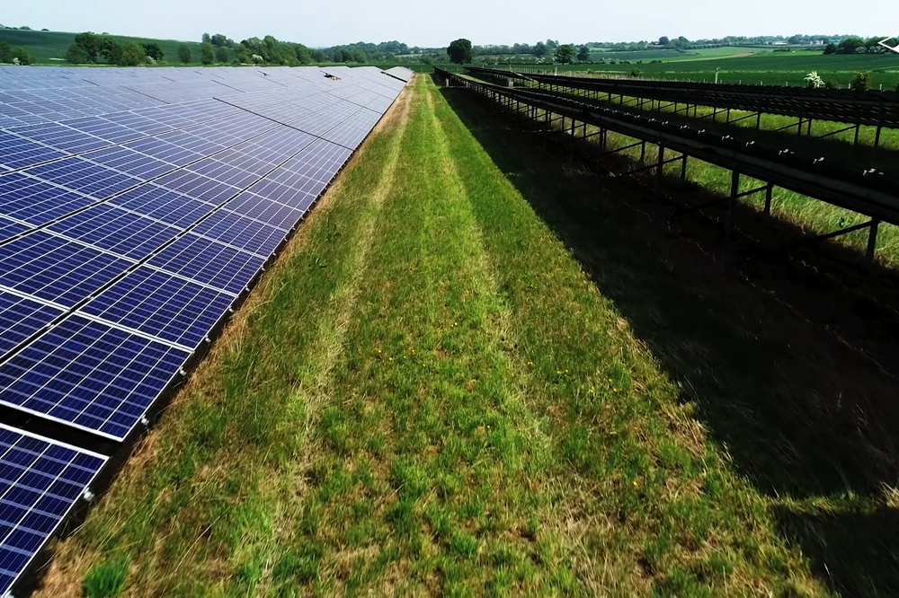 Ground mounted solar array