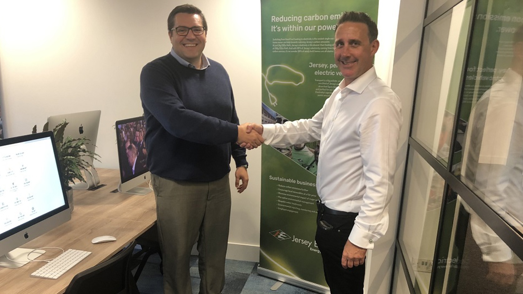 Werner Bornman at the Digital Jersey Academy opening