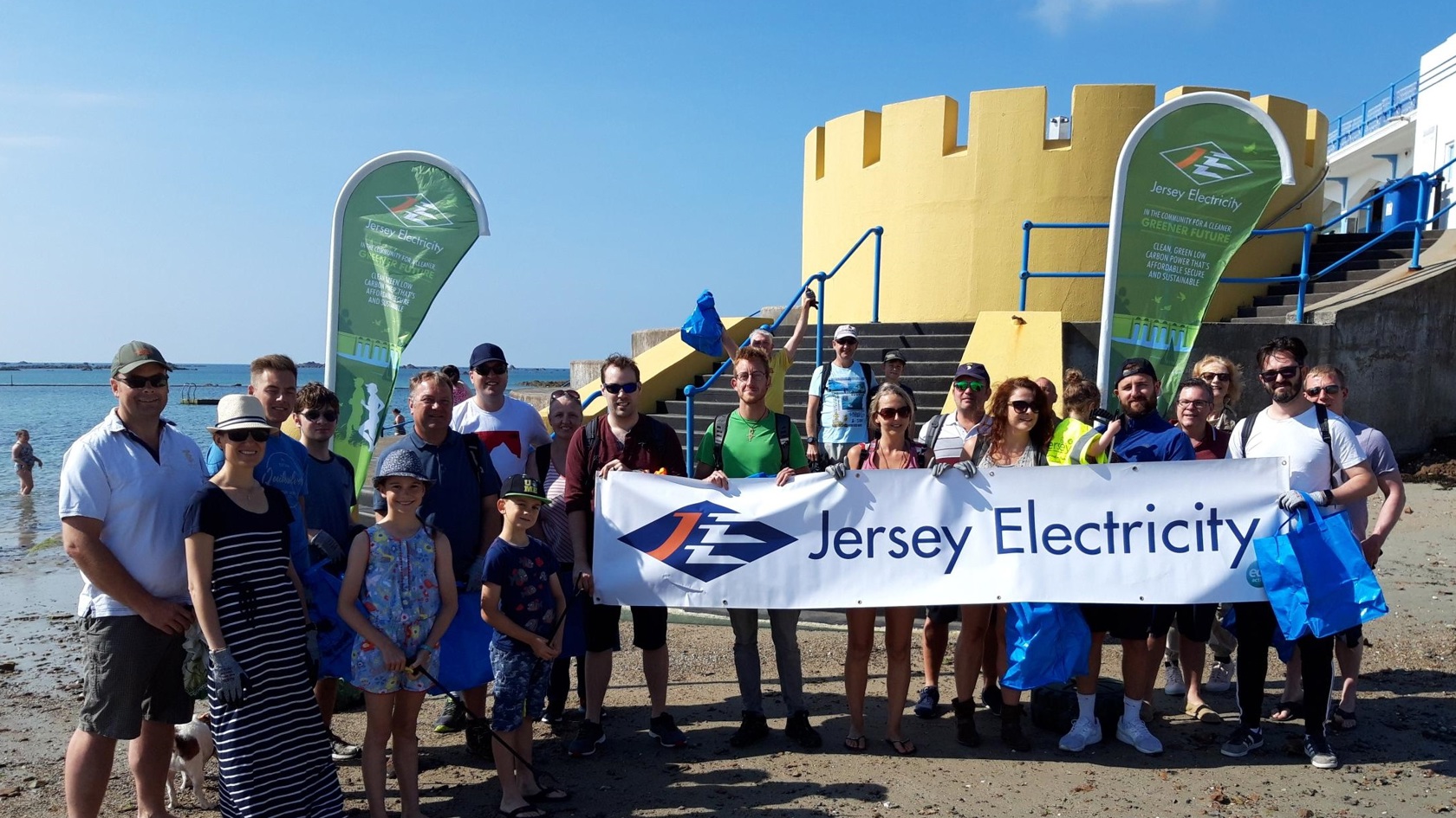 JE team at Havre Des Pas