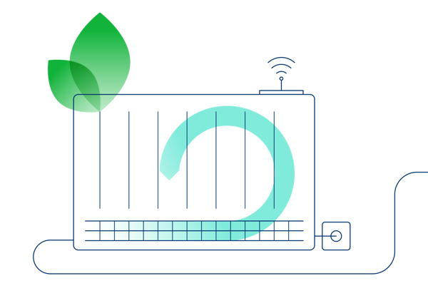 Illustration of a storage heater