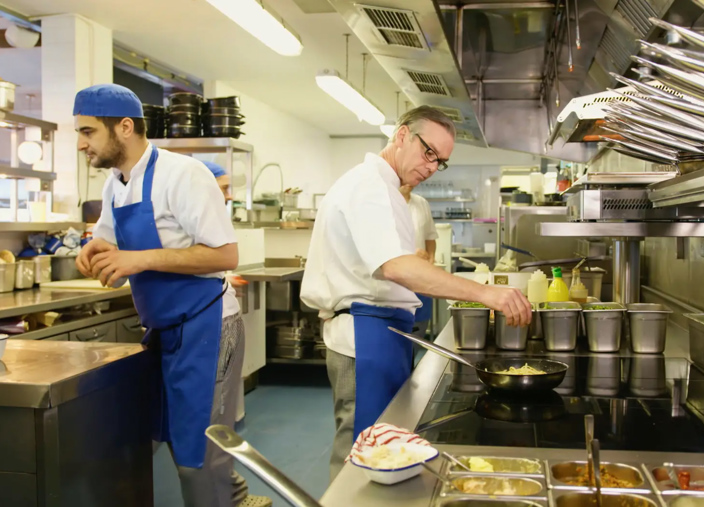 Chefs working in El Tico's kitchen