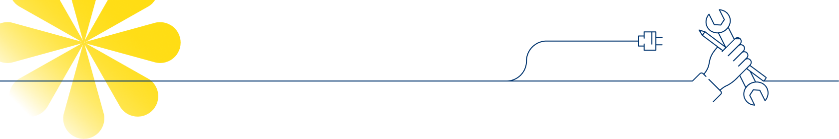 An abstract illustration that represents solar installations and embedded generation projects.