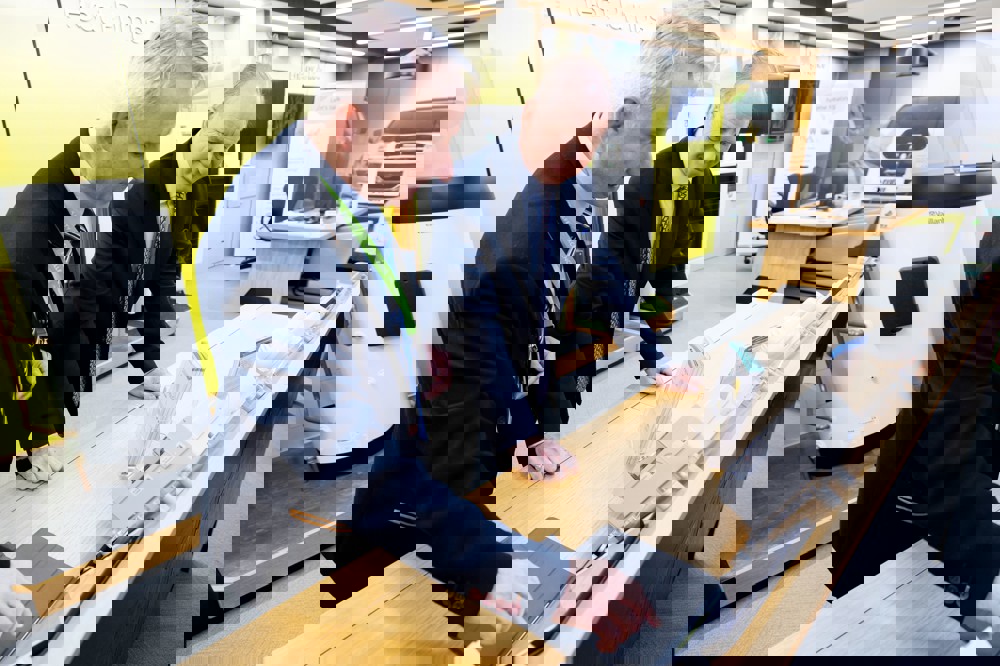 The Lieutenant Governor And Peter Cadiou In Smarter Living At The Powerhouse