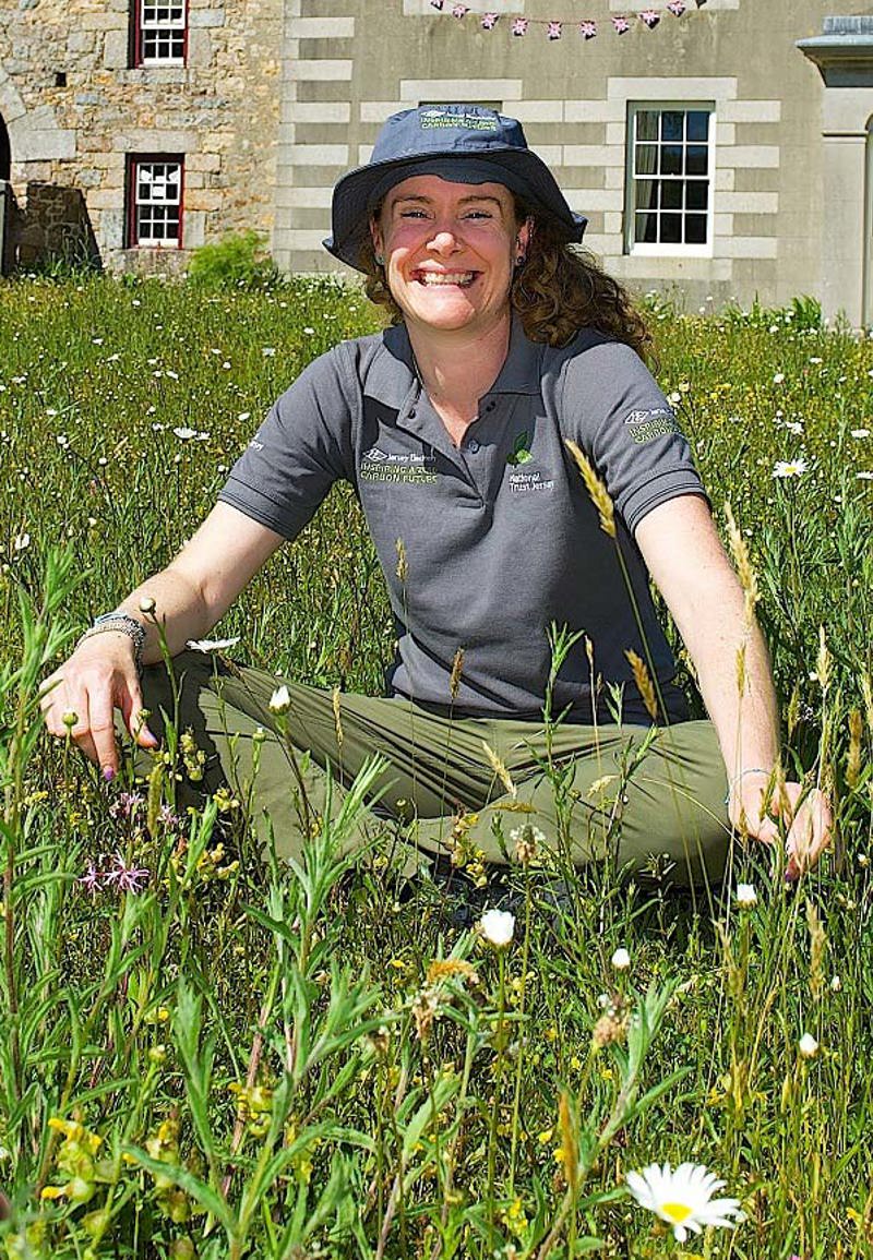 Erin outside national trust property