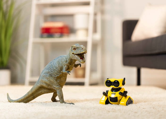 Switch On Dinosaur And Robot
