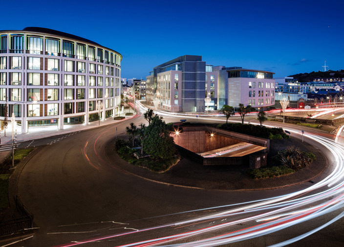 The Jersey Financial centre at the Esplanade