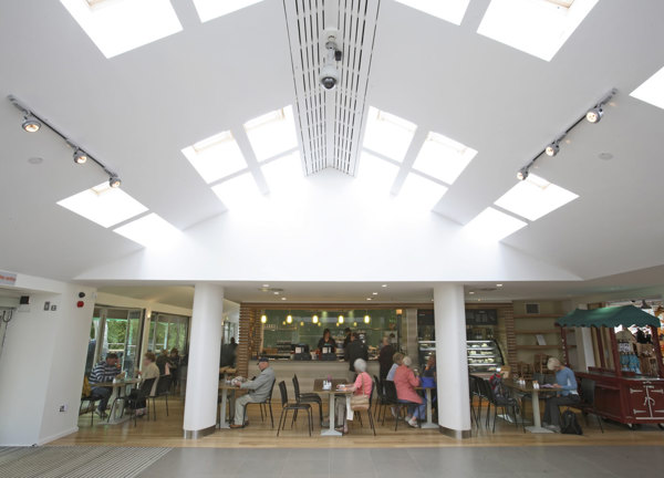 An image of the cafe at Jersey Zoo, a project the Jersey Energy provided their services on.