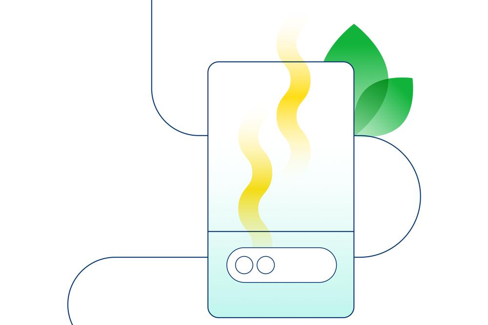 Illustration of an electric boiler