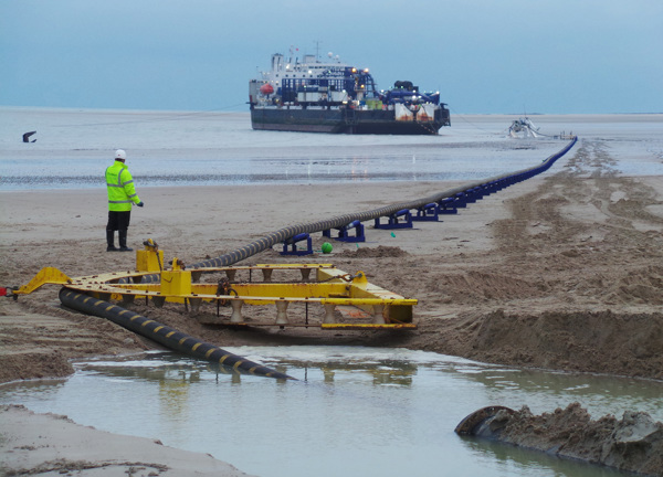 The ship carrying the Normandie 3 subsea cable leaves the coast of France bound for Jersey.