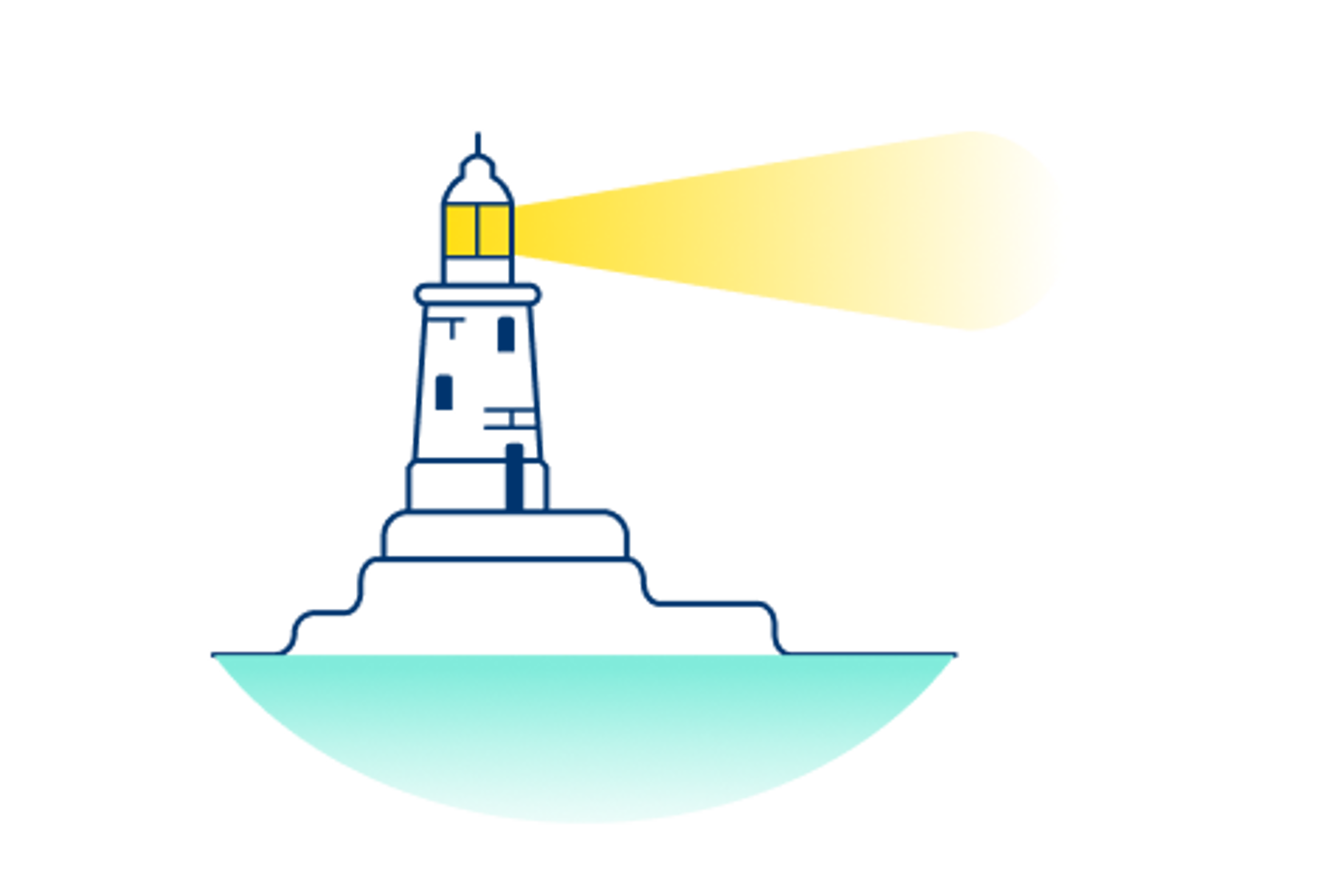 Illustration of a lighthouse