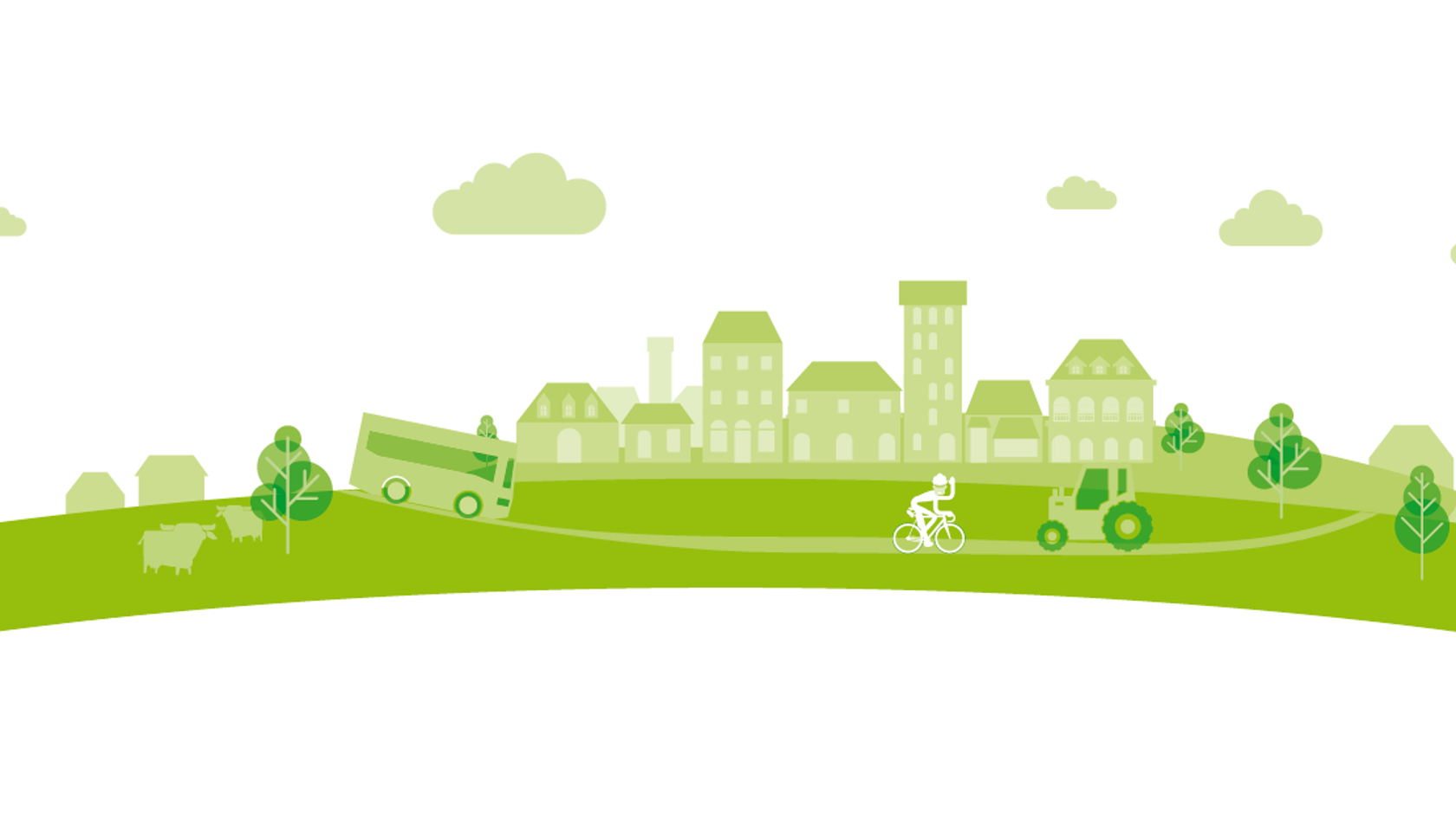 A graphic depicting famous monuments in Jersey