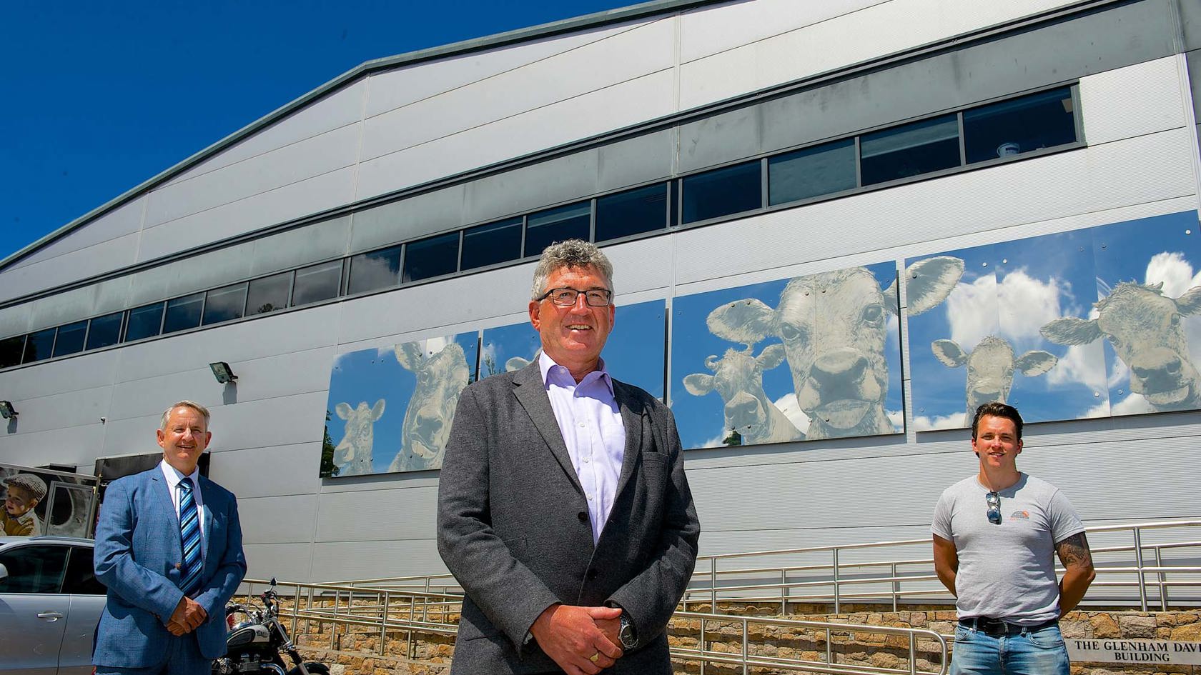 Peter Cadiou and team outside Jersey Dairy