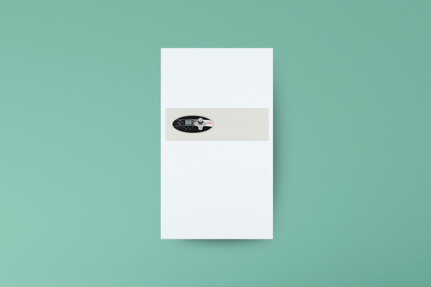 A Comet Electric Boiler on a green background