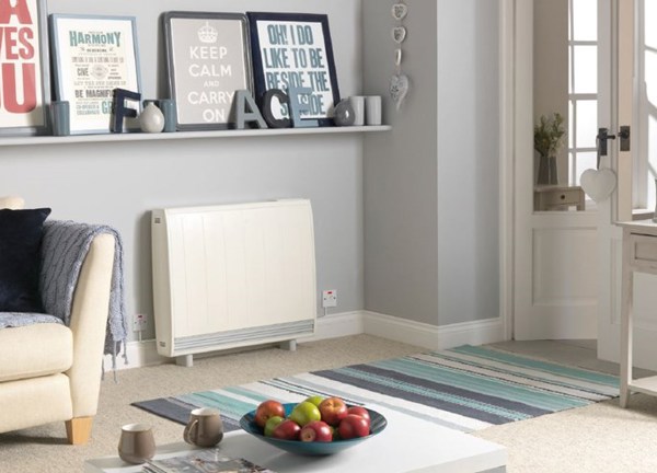 A modern storage heater in a modern home.