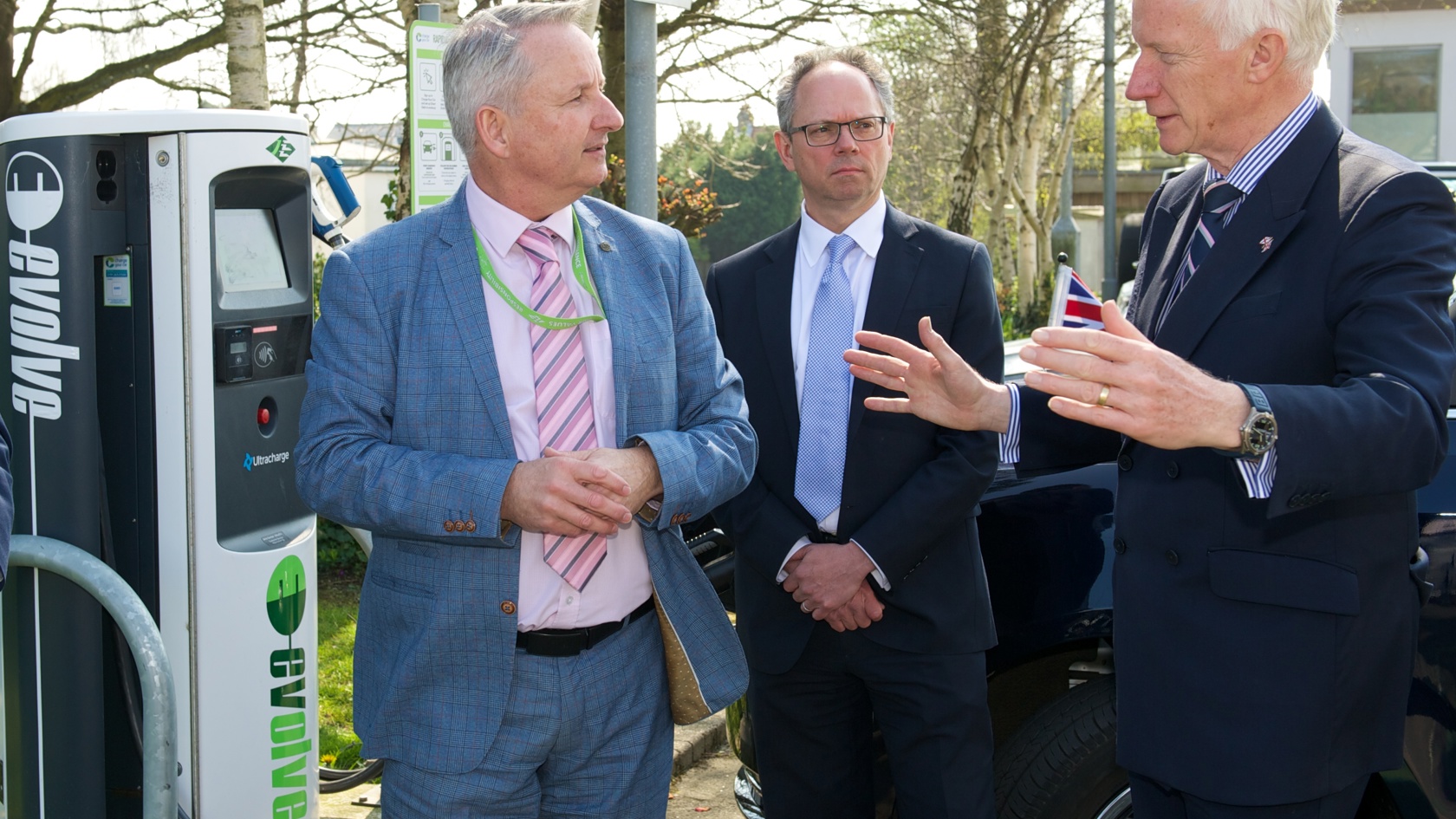 Lieutenant Governor, Peter Cadiou and Chris Ambler talking at Powerhouse