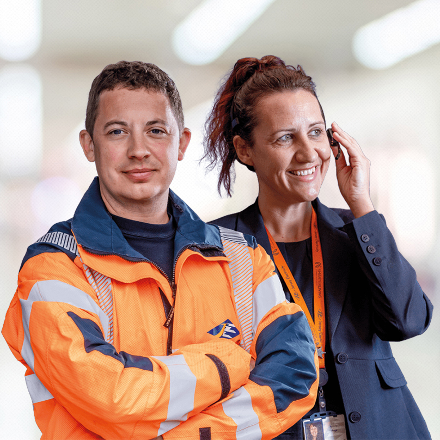 JE staff members