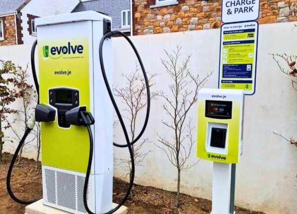 Image of an Evolve Rapid EV charge point at the Co Op, Sion