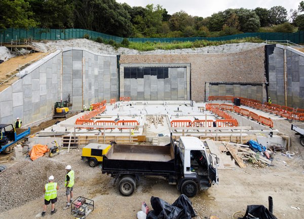 The St Helier West Substation project in progress.