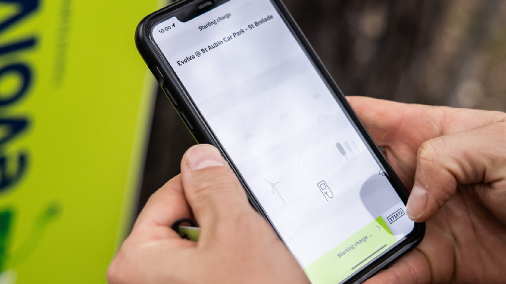 Mobile And Charge Point Close Up Cropped