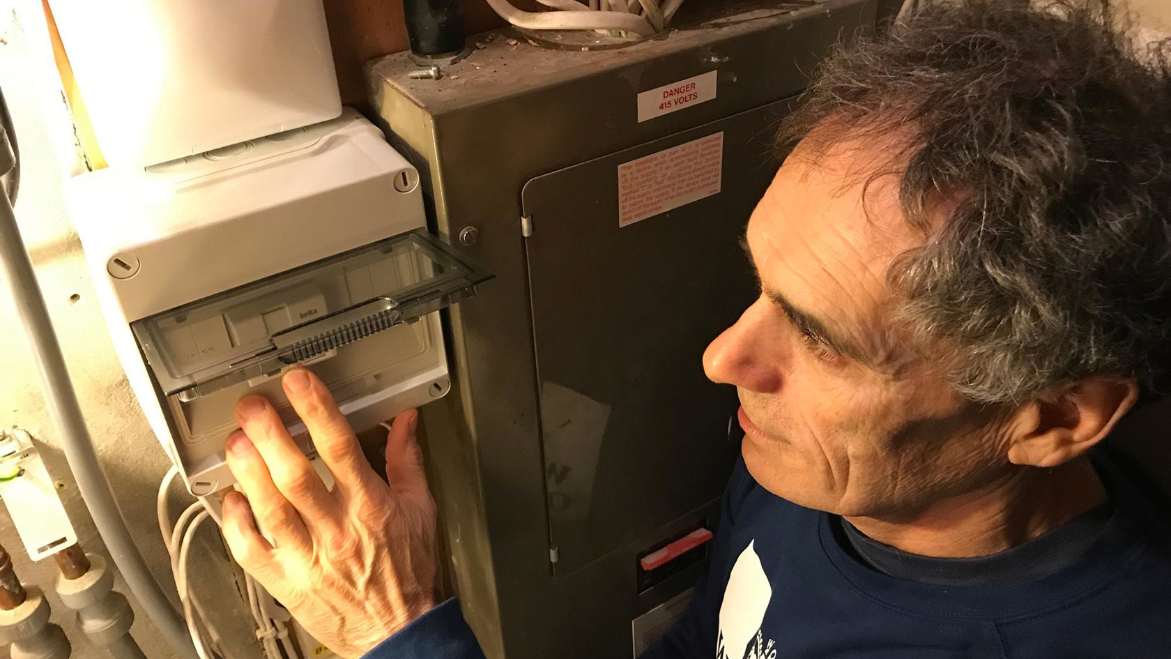 John Duquemin with a voltalis